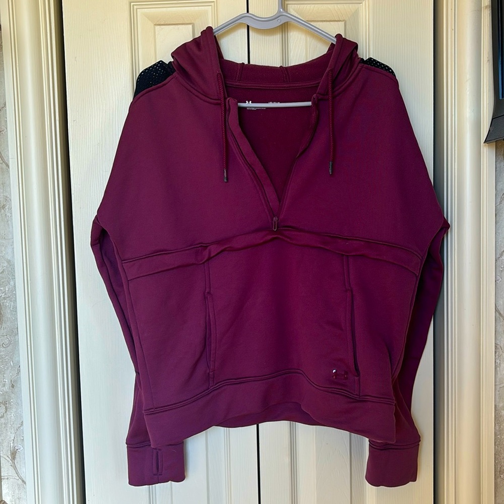 Under Armor Hooded Half-Zip, mauve